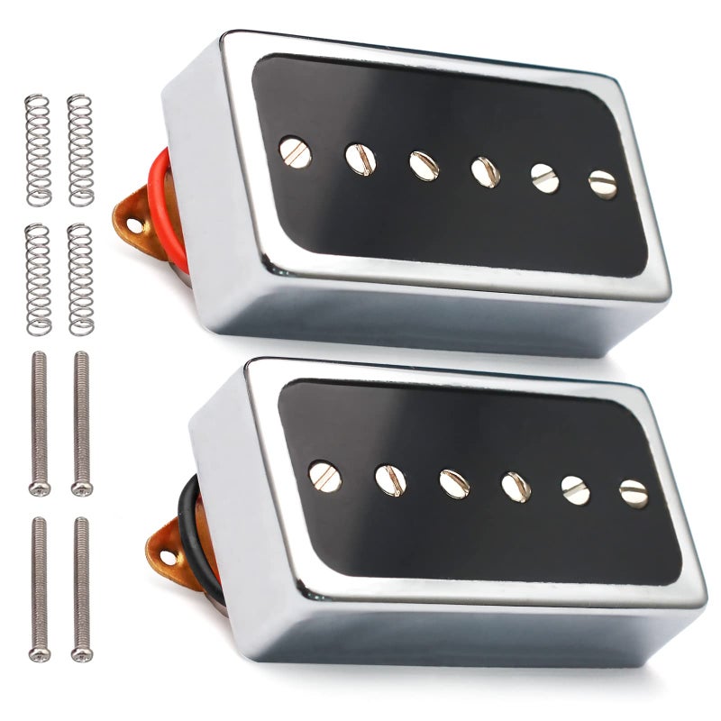 SAPHUE Electric Guitar Pickups Bridge and Neck Set for Les Paul P90 Style Humbucker Size Electric Guitar - Image 1